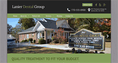 Desktop Screenshot of lanierdental.com
